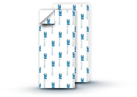 2X Ersatzklebepads für Lobux Handtuchhalter - Original 3M PE Foam (blau) - 12cm x 5,5cm
