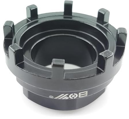 SONZUIA Bike Bottom Bracket Chainring Lockring Removal Tool Compatible with Shimano Octalink, ISIS Drive, Bosch Gen 3 and 4, Brose 8 Notch 43.5mm Outside Diameter