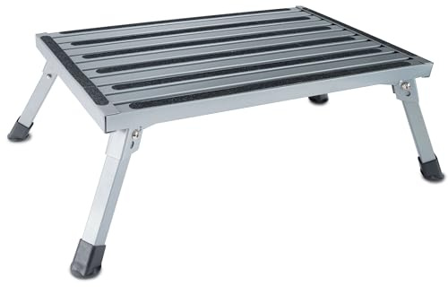 Caravan Trittstufe Klappbare Stufe 72x61x23cm Stahl 150kg Faltbar Fußbank