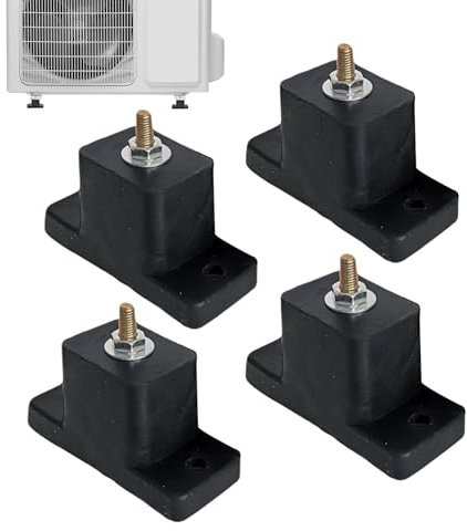 Isolateurs de vibrations pour unité de climatisation - Supports en caoutchouc pour amortisseur de machine - Support de montage au sol pour petit climatiseur extérieur