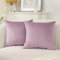 Ystyle Federe Cuscini Divano 60x60 - Copri Cuscino 2 Pezzi in Velluto con Cerniera Invisibile Morbidi e Lavabili, Copricuscini per Salotto e Camera Soggiorno Letto - Viola Chiaro