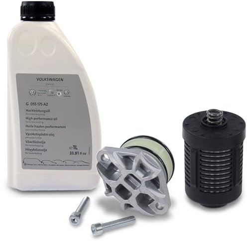 ATEC Germany 1x Hydraulikfilter Haldex für Lamellenkupplung inkl. Kappe & Getriebeöl 1l Kompatibel mit A udi A3, Q3, TT, SEAT, SKODA OCTAVIA, SUPERB, YETI, VW CADDY, GOLF, MULTIVAN, PASSAT, TRANSPORTE