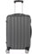 LEADZM Koffer Trolley Reisekoffer mit 4 Rollen und Zahlenschloss, Handgepäck, ABS Koffer Organizer, Teleskopgriff(M-L-XL-Set) (Dunkelgrau, XL)
