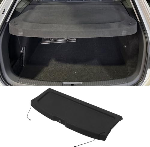 Motoforti Auto-Laderaumabdeckung für Volkswagen Polo 2019-2023 Kofferraumabdeckung Laderaumabdeckung Tonneau-Schutzabdeckung Regalabdeckung Tonneau-Privatsphäre-Abdeckung Schwarz