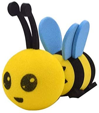 Honey Bee Car Antenna Topper Lovely Yellow Bee Car Aerial Toppers Funny Bumble Bee Ornaments for Automobile Roof Decorative (1PCS)