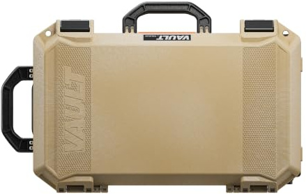 Pelican Vault - v525 Hard Case with Foam for Camera, Drone, Equipment, Electronics, Gear, and More (Tan)