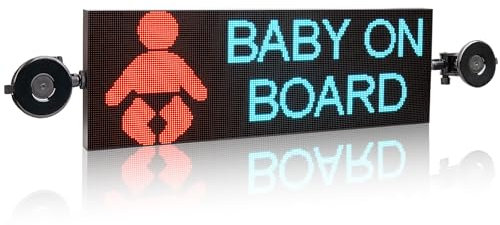 Leadleds Led Laufschrift Programmierbar, 48x16 cm Scrollen Led Anzeigetafel mit APP-Steuerung, RGB LED Zeichen Anzeige Schild für LKW, Werbung, Bar, Restaurant, Store Display Board