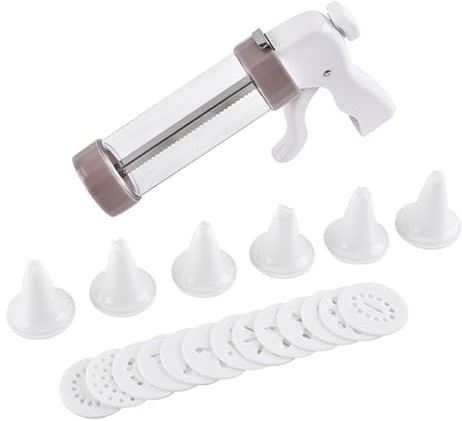 Cookie Machine,Baking Maker - Multifunctional Cookie Press with 13 Discs and 6 Piping Tips for Dessert Decorating Christmas Crafting