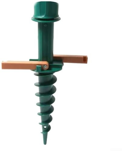 Soporte plegable para paraguas para jardines y patios con ajuste de ángulo giratorio