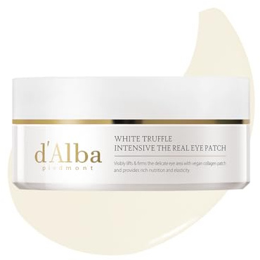 d’Alba Parches Ojos Bolsas y Ojeras – White Truffle Intensive Eye Patch 90 g (68 unidades), Mascarillas Contorno de Ojos Antiedad, Hidratantes e Iluminadoras – Korean Skincare