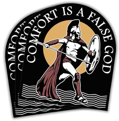 Brothers in Arms - Sticker „False God“ – 3er Set – Premium Vinyldruck – 10cm x 8,8cm – wasserfeste Aufkleber für Trinkflaschen, Spinttüren etc. – Bundeswehr- & Militär Design