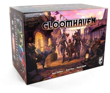 Cephalofair Games | Gloomhaven 2. Auflage | Brettspiel | Alter 14+ | 1-4 Spieler | 30 Minuten Spielzeit
