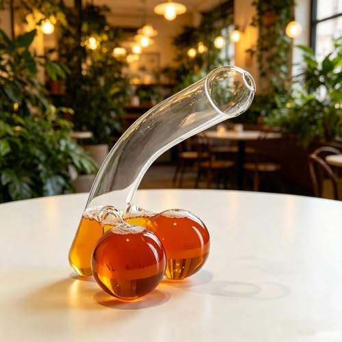 Decanter per whisky da uomo, divertente dispenser di vino in vetro, regalo per fidanzato, marito, decanter creativo per bar, feste, anniversari o eventi di laurea (400 ml)