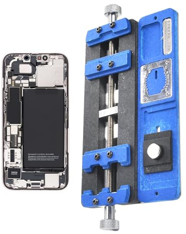 YNPQTDS Leiterplatten-Schraubstock aus Metall, 19 x 9 cm, verstellbarer Leiterplatten-Befestigungshalter für Leiterplatten, Löten, Entlöten und Reinigen, hilft bei der Reparatur von Handtelefonen