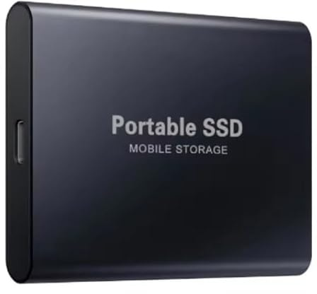 Portable SSD 4TB USB-C External Hard Drive – Black | Compatible with PC, Laptop, Mac - Compact Backup Storage Drive