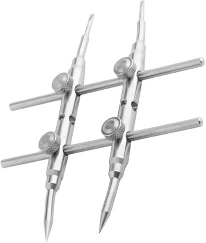 Kisangel Clé à Lentille Métallique 16Cm Outil Démontage Ergonomique Détachable pour Réparation et Nettoyage Lentilles d'Appareil Photo Bricolage sans Rayures