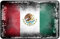 Cadora Magnetschild Kühlschrankmagnet Flagge Mexico Shabby chic abgenutzt alt gebraucht