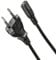 odedo 3m Netzkabel Euro Stecker schwarz 3,0 Meter Stromkabel Eurostecker lang