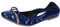 CROWN Ballerinas Damen Lackleder Blau, Quiet Shade-Clematis Blue, 36 EU