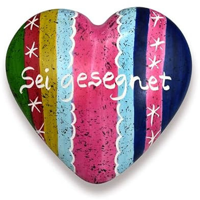 Handschmeichler Herz aus Speckstein Sei gesegnet
