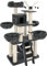 tectake® Arbre à Chat Griffoir pour Chat en sisal 195cm, Maison Chat Interieur Jeux Chat Appartement avec Grattoir Chat Couchage Chat Hamac Chat Echelle Chat Lit pour Chat Panier Chat