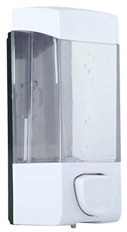 Dispenser di sapone per montaggio a parete, 350 ml Porta sapone da bagno manuale in plastica per sapone liquido Lozione per dispenser di shampoo montato a parete 6.89 * 2.48 * 3.07 pollici con accesso