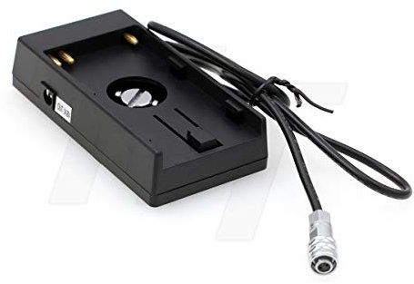 HangTon Stromversorgung U60 Akku-Montageplatte zu 2 Pin Kabel 14.8V für BMPCC 4K 6K Blackmagic Pocket Cinema Camera
