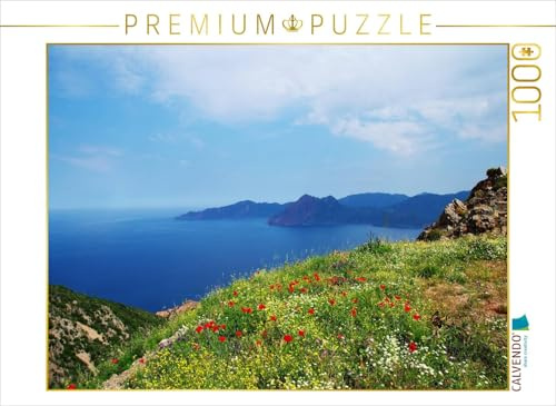 CALVENDO Puzzle Frühling im Golf von Porto - Korsika 1000 Teile Puzzle quer | Lege-Größe cm Foto-Puzzle für glückliche Stunden