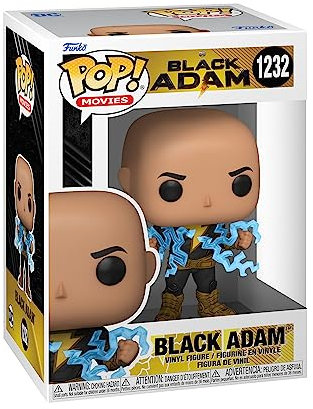 Funko Pop! Movies: DC - Black Adam with Lightening Chest - 1/6 de Probabilidades de Obtener la RARA Variante Chase - Figura de Vinilo Coleccionable - Idea de Regalo- Mercancia Oficial