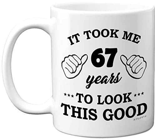 Stuff4 67th Birthday Gifts for Women and Men, Birthday Mug for 67 Year Old | 11oz Ceramic Dishwasher Safe, His or Her Special Day, Made in The UK