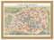 Artery8 Antique Garnier Paris Tourist City Map Plan Artwork Framed A3 Wall Art Print Antiquität Stadt Karte Mauer