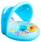 Ghzste Galleggianti gonfiabili per bambini, galleggianti gonfiabili per bambini, salvagente gonfiabile per piscina per bambini, protezione solare per bambini, con volante e tenda da sole