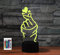 SUPERRUIDALONG 3D Herz Geste Fernbedienung, 16-farbige leuchtende Acryl LED Schreibtischlampe, Kinderschlafzimmer Schreibtischdekoration, Geburtstagsgeschenk, Kinderspielzeug
