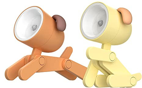 Mini Nachtlicht Kinder Süße Nachtlampe Cartoon DIY Tragbare LED-Schreibtischlampe mit Telefonhalterung Verstellbar für Kinder Studenten Schlafzimmer Schlafzimmer