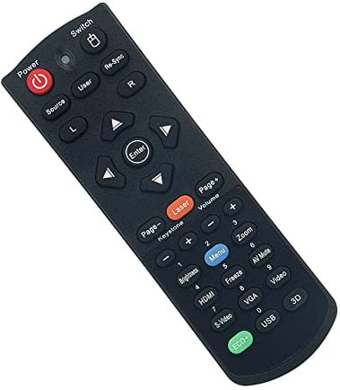 BR-5046L Replacement Remote Control -VINABTY-Fit for Optoma Home Theater System DLP Projector BR5046L Remote Control W501 EH300 DH30B EH501 X501 DH1011