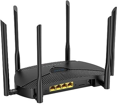 Zbtlink Cat6 4G LTE Router with Dual SIM Card Slot Unlocked, MU-MIMO Dual Band WiFi 6 Cellular Router with 5 Gigabit WAN/LAN Ports and USB 3.0, 8 x 5dBi Antennas AX1800/3000 (Wi-Fi 6 AX1800)