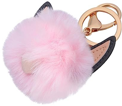 PACKOVE 1stk Schlüsselanhänger Rucksack-pelz-anhänger Auto-dekor Geldbörse Schlüssel Hasen-dekor Autoverkleidung Schlüsselring Autodekoration Freundschaft Mädchen Legierung Hasenfellknäuel