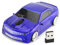 ciciglow Drahtlose Computermaus, Sportwagenförmige 2,4-G-Funkmaus, Hochpräziser Sensor, Energiesparende Mäuse (Blue)