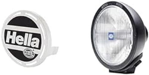 Hella - Kappe Luminator - Xenon - 8XS 147 945-001 Halogen-Fernscheinwerfer - Rallye 4000 Metal - 12V - rund - geschraubt - glasklare Streuscheibe - 1F8 007 560-121