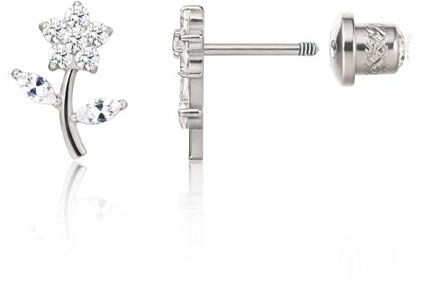 Limerencia Boucles d'Oreilles en Titane Médical Avec Bouchon à vis - G23 Low Sensitive Health Stud Sans Nickel pour Femmes