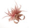 Hotstylezone Small Elegant Flower Clip On Fascinator Hat Wedding,Ladies Day,Race Royal Ascot (UK, Alpha, One Size, Dusty Pink)