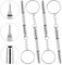 4 destornilladores para gafas, mini destornilladores de acero inoxidable, destornilladores de precisión, destornillador 3 en 1 para gafas, juego de destornilladores portátiles para reparación de