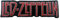 Toppa ricamata termoadesiva a forma di Led Zeppelin, colore: rosso