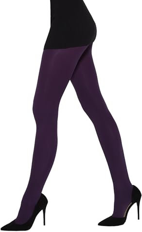 MYCHICLEGS - Collant femmes microfibre opaque 60 denier - Violet - L