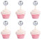 20 Pieces Disco Ball Cupcake Toppers Disco Ball Cake Toppers Happy Birthday Cake Topper 70s Retro Cake Decorations with Stick Shiny Mini Disco Ball Picks for 70s Disco Party Christmas Favor (Silver)