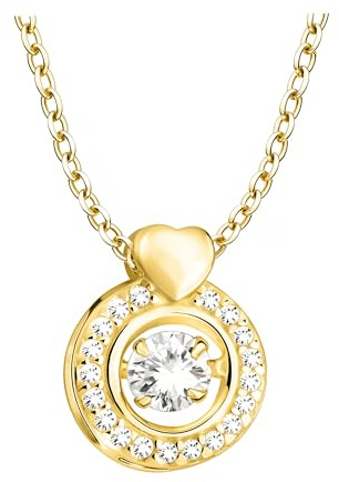 Sofia Milani - Damen Halskette 925 Silber - mit Zirkonia Steinen - Kreis Anhänger