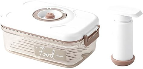 Ieron Contenitore sottovuoto Pompa Manuale Accessori per la conservazione degli Alimenti Bussola del Tempo Pompa Manuale dell'Aria Design per Una marinatura Rapida 1,2 l Rettangolo