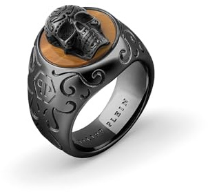 Philipp Plein Herren Ring Edelstahl IP Gun Plein Elite PJNEA05R, Ringgröße:62 (19.7 mm Ø)