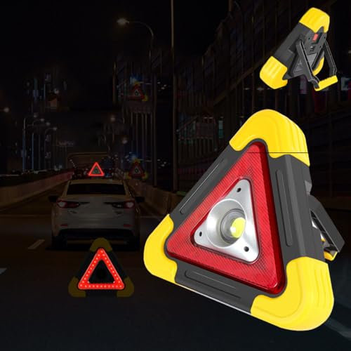 JSYDMA Warndreieck für VW Touran Touran L Transporter Type 2, Auto-Warndreiecklicht, Faltbares Sicherheitsdreieck, Mehrzweck Auto Sicherheits Warnlicht