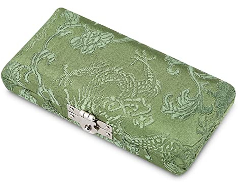 Custodia per Ance in Legno, Copertura in Tessuto di Seta di Scatola Porta Ance per Oboe, Fori Traspiranti, Dimensioni Compatte, per Oboe